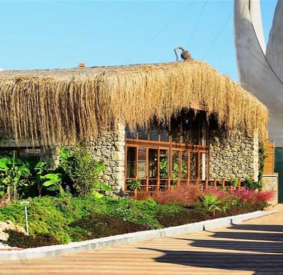 Restoran Bambu Üst Örtüsü